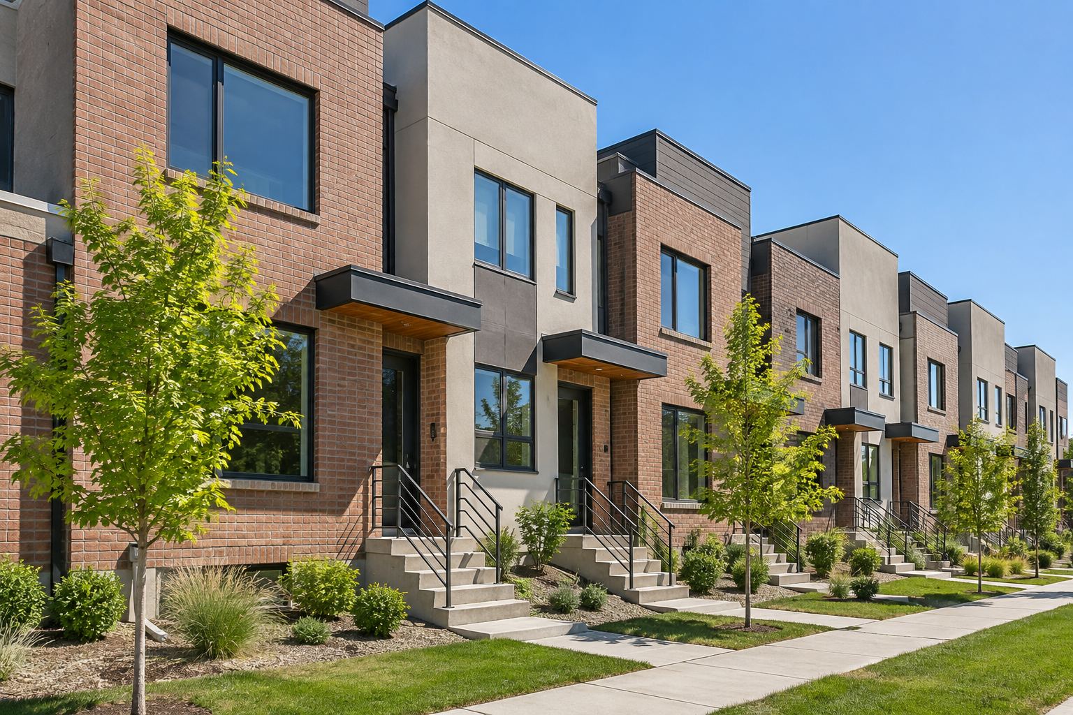 Denver townhomes, illustrative